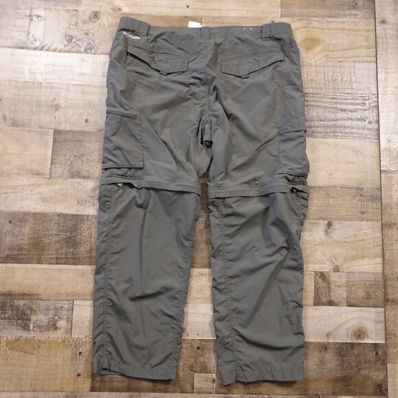 Columbia Silver Ridge Convertible Pants Men’s 42x30 Olive Green Hiking Travel - Picture 11 of 14